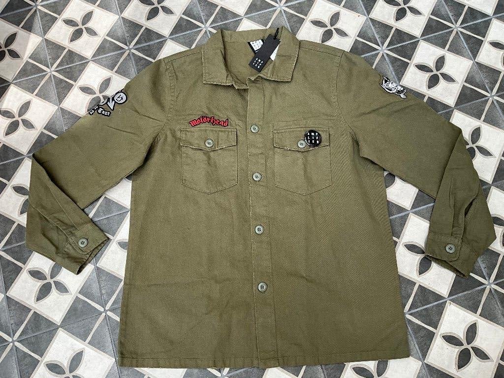 Military Shirt - Shacket Longsleeve van Motörhead Mt L NIEUW, Verzamelen, Military Shirt - Shacket Longsleeve van Motörhead Mt L NIEUW