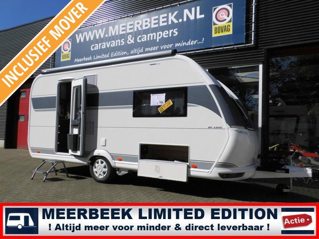 Hobby De Luxe 460 SL 5014,=KORTING+MOVER+THULE+BC260+1500KG, Treinzit, Tot en met 3, Particulier, 5 tot 6 meter