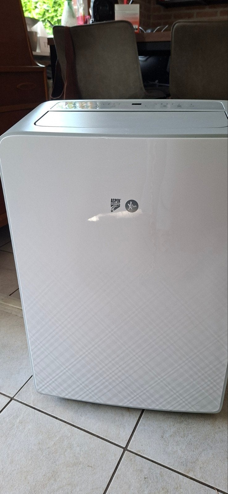 Mobiele airco Aspen Xtra, Witgoed en Apparatuur, Airco's, Zo goed als nieuw, Mobiele airco, Minder dan 60 m³, 3 snelheden of meer