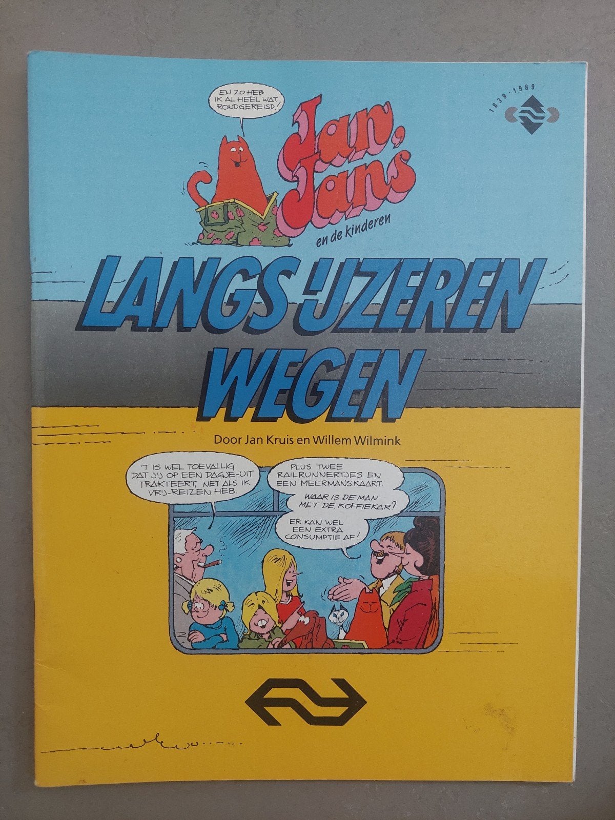 Jan, Jans en de Kinderen - Langs IJzeren Wegen, Eén stripboek, Ophalen of Verzenden, Zo goed als nieuw, Jan Kruis, Willem Wilmink