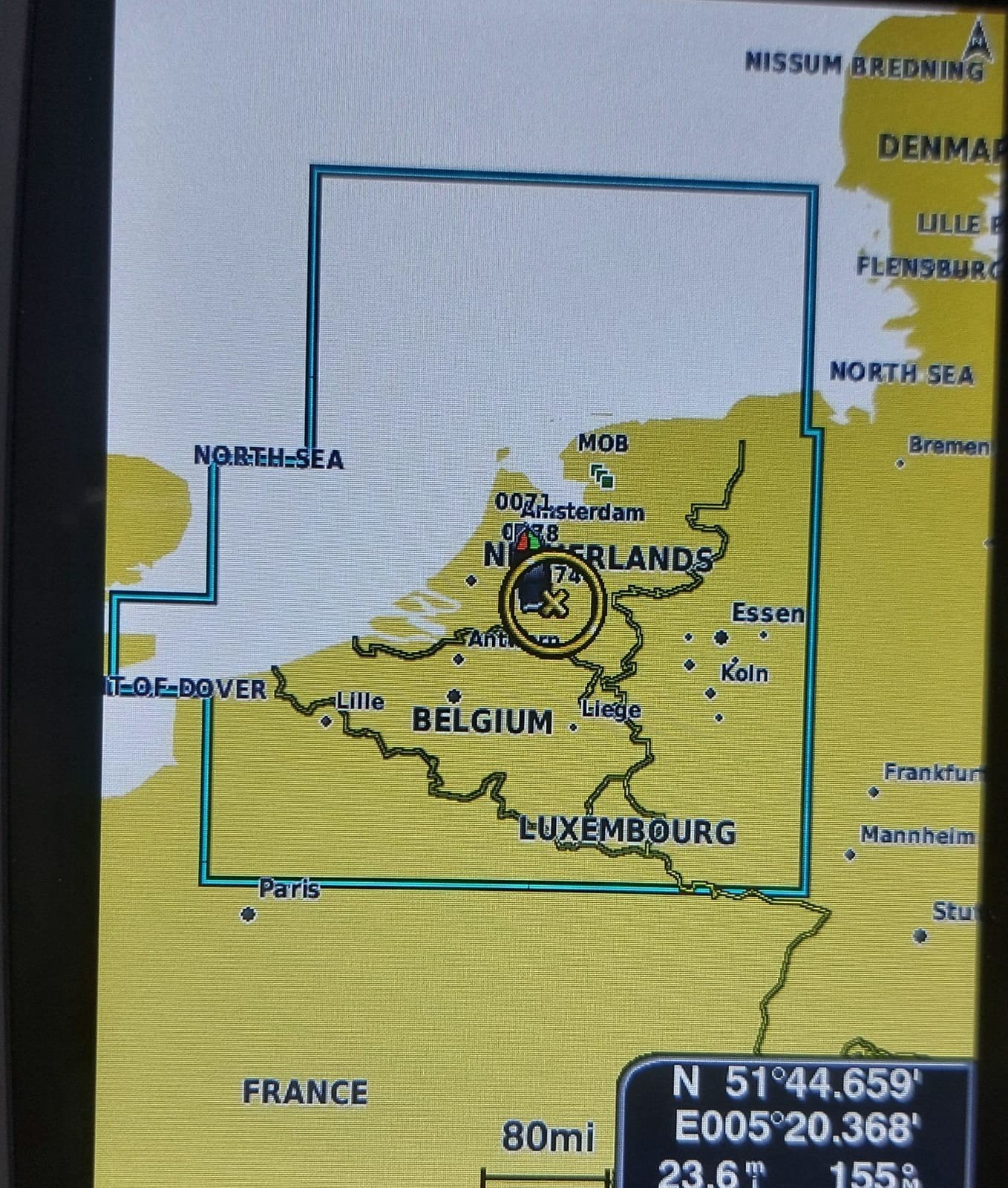 Garmin g3-kaart HXEU018A-g3 Benelux Offshore & Inland v2022., Ophalen of Verzenden, Zo goed als nieuw, Kaartplotter of Fish Finder