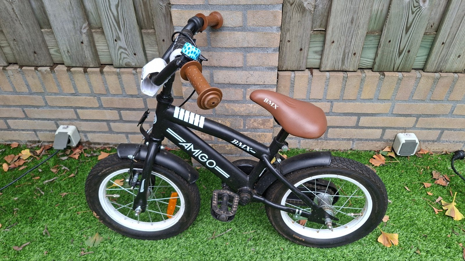 Amigo BMX kinderfiets - 14 inch, Fietsen en Brommers, Ophalen, Terugtraprem, Gebruikt, Staal