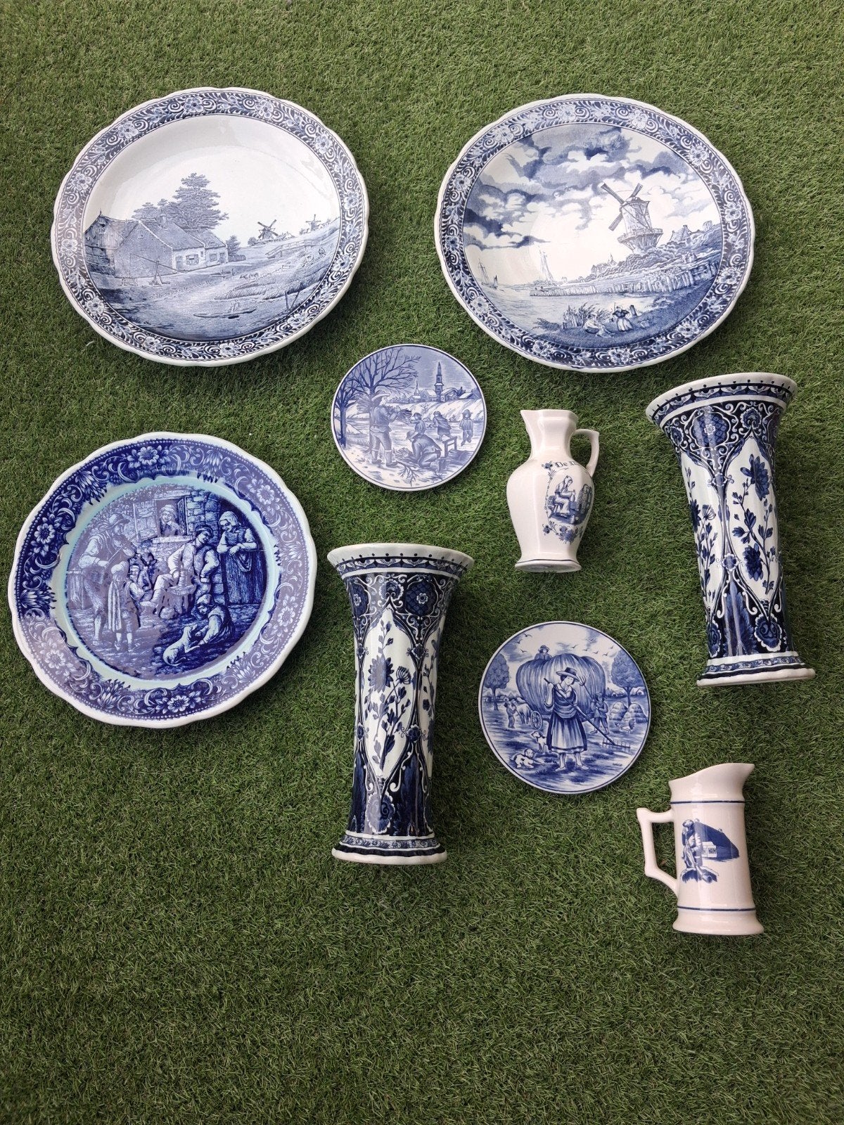 Delfts Blauw Collectie: Vazen, Borden en Kannetjes, Antiek en Kunst, Ophalen