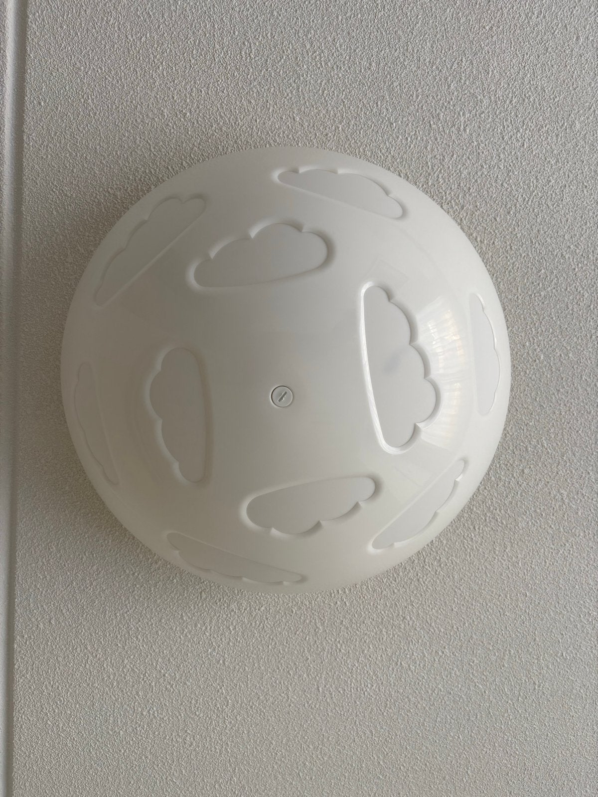 IKEA SKOJIG Wolken Plafondlamp - Wit, 46 cm, Gebruikt, Ophalen of Verzenden, Wit, Plafondlamp