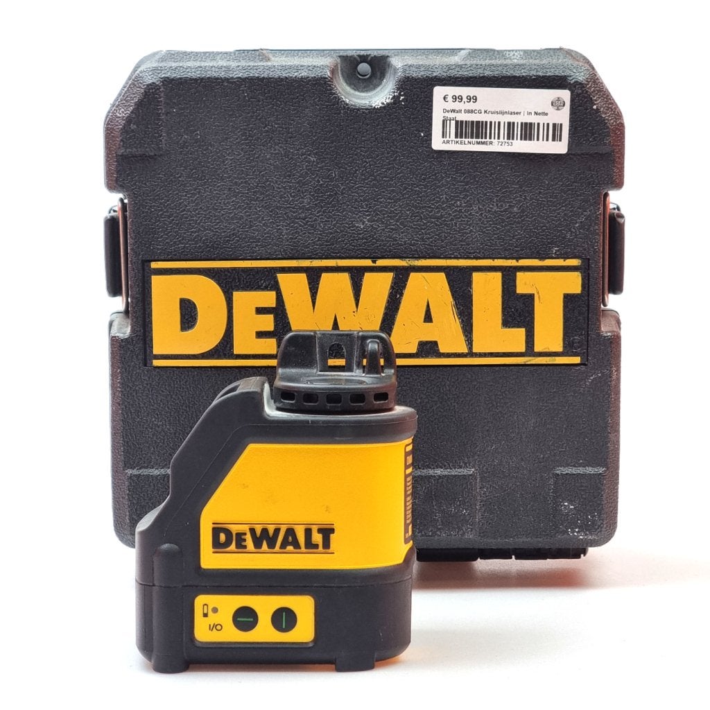 DeWalt 088CG Kruislijnlaser | In Nette Staat, Dewalt, Gebruikt, Support@dewalt.com, 701 E. Joppa Road
Towson, MD 21286
USA