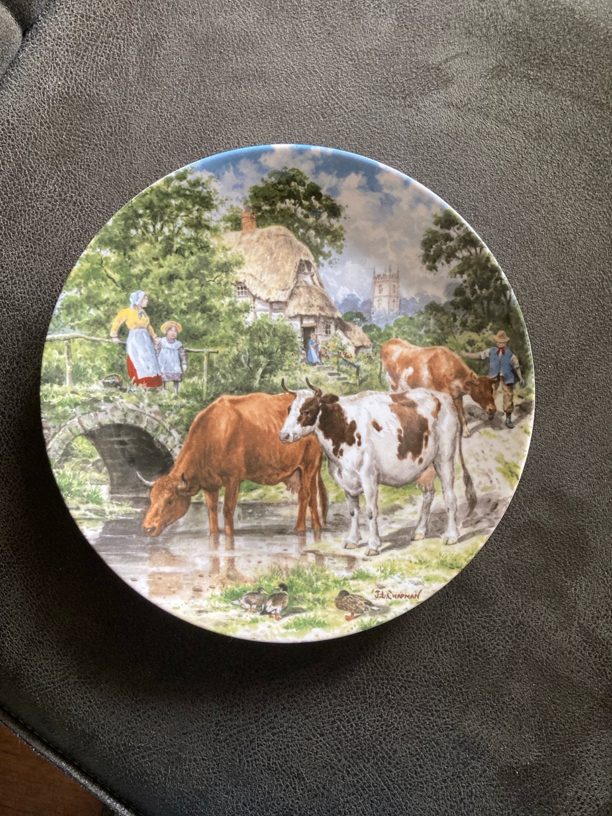 Wedgwood verzamelbord 'A Cooling Drink' 1989, Antiek en Kunst, Antiek | Wandborden en Tegels, Ophalen of Verzenden