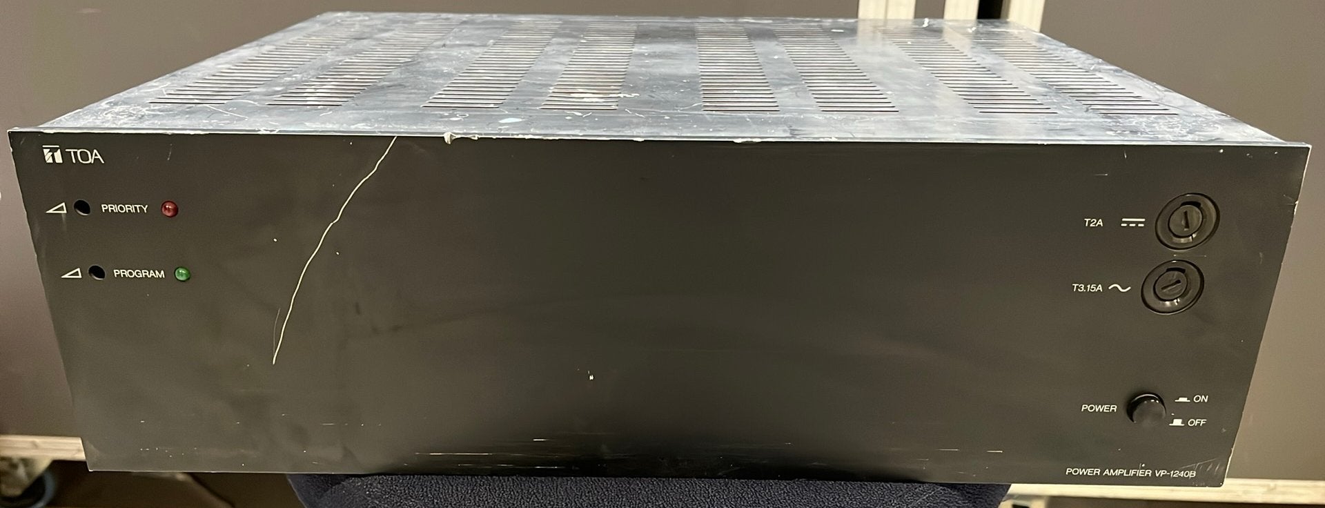 TOA VP-1240B 100V 240 Watt Eindversterker, Gebruikt, Overige typen, TOA Corporation, Ophalen of Verzenden