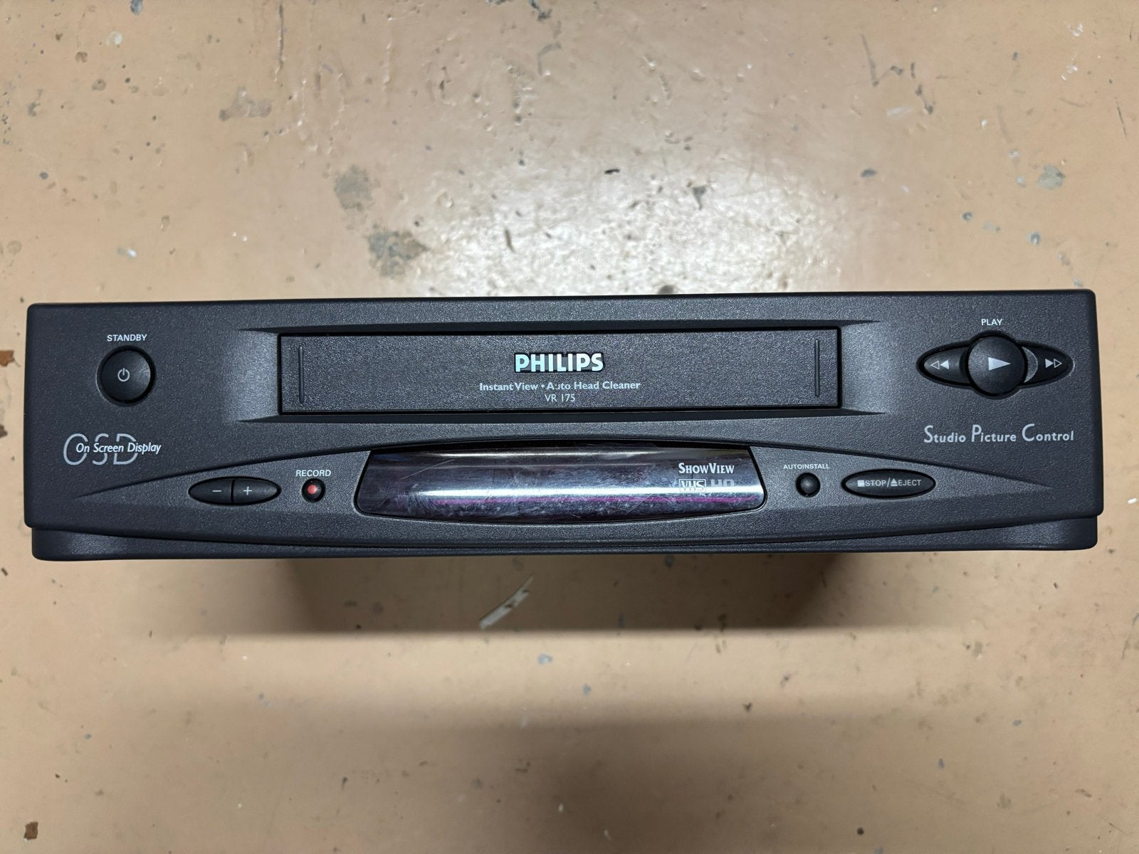 Philips VHS speler VR 175 - Werking onbekend, Ophalen of Verzenden, Niet werkend, VHS-speler of -recorder