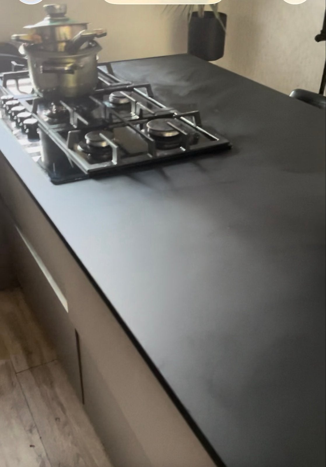 Moderne Kookeiland en Gasfornuis, Huis en Inrichting, Ophalen, Gebruikt, Zwart, Kunststof
