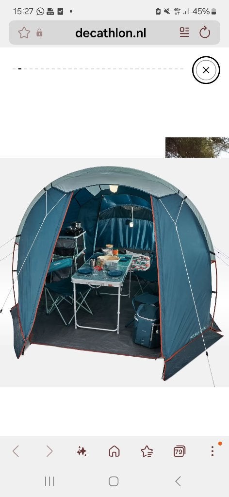 4-persoons tent, Ophalen, Zo goed als nieuw, Tot en met 4