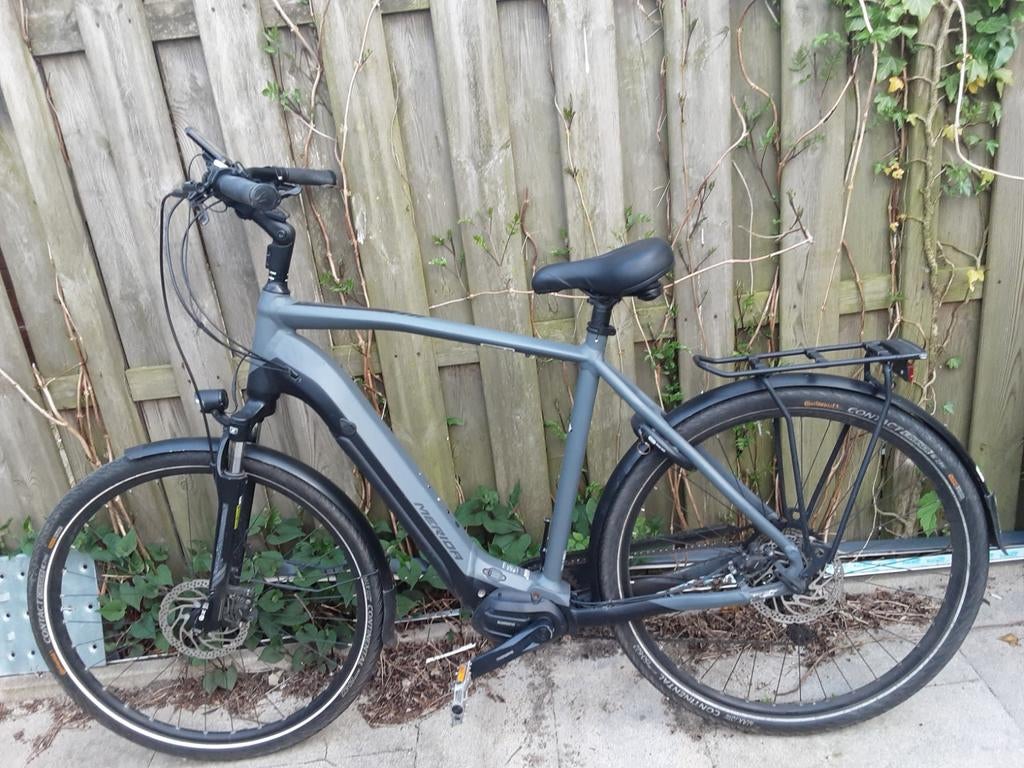 Merida elektrische herenfiets met verende voorvork, 51 tot 55 cm, Ophalen of Verzenden, Gebruikt, Overige merken