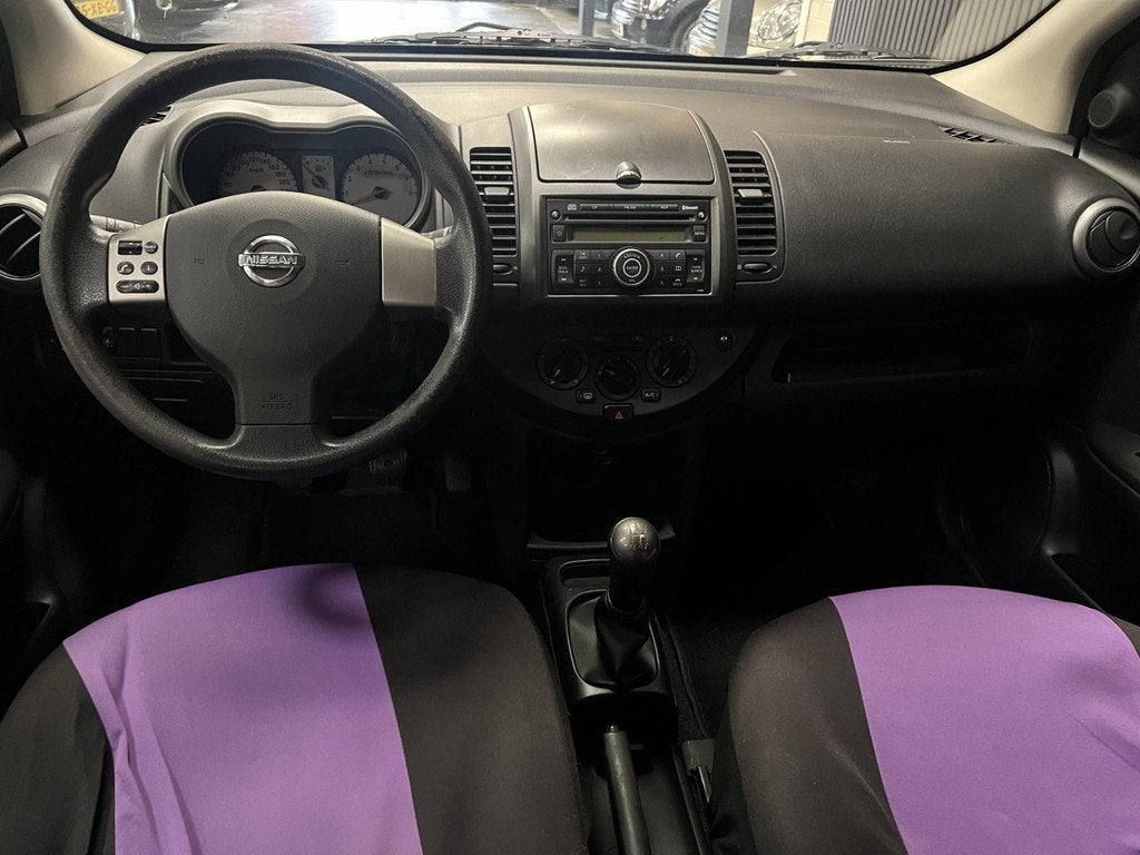 Nissan Note 1.4 Acenta - NAP - Airco - Bleuthooth, Voorwielaandrijving, 4 cilinders, Leder en Stof, Zwart