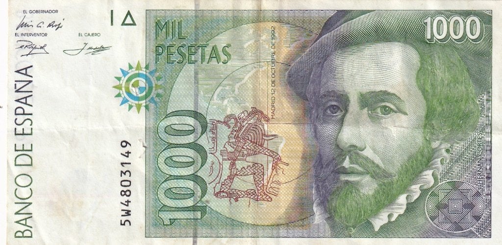 Spanje 1000 pesetas 12-10-1992, Verzenden, Overige landen, Los biljet