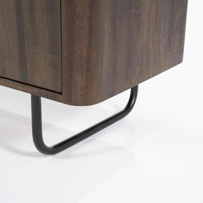 TV-Meubel James - 180cm - Bruin Mango- 95953, Huis en Inrichting, Ophalen, Met deur(en), Albert Plesmanstraat 10, 3772 MN te Barneveld