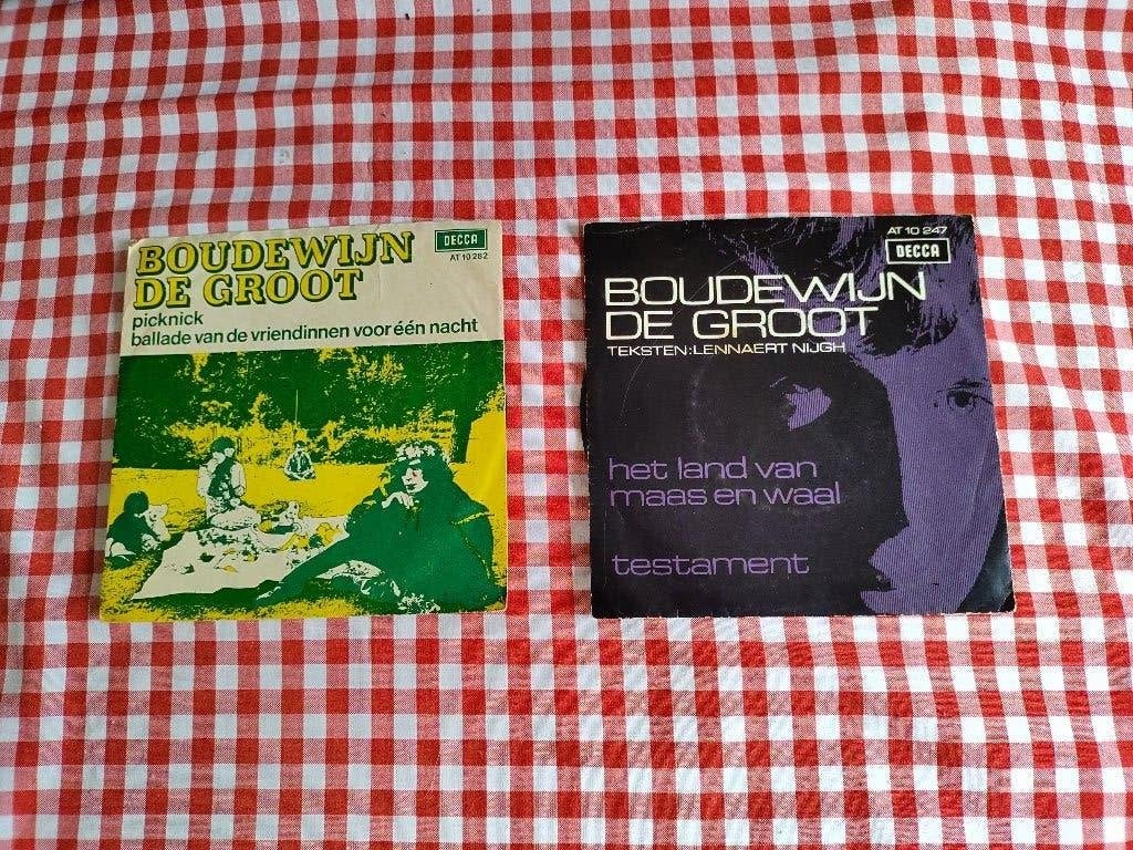 Boudewijn de Groot 7 inch Picknick, Land van Maas en Waal, Gebruikt, Overige typen, Nederlandstalig, Fotohoes