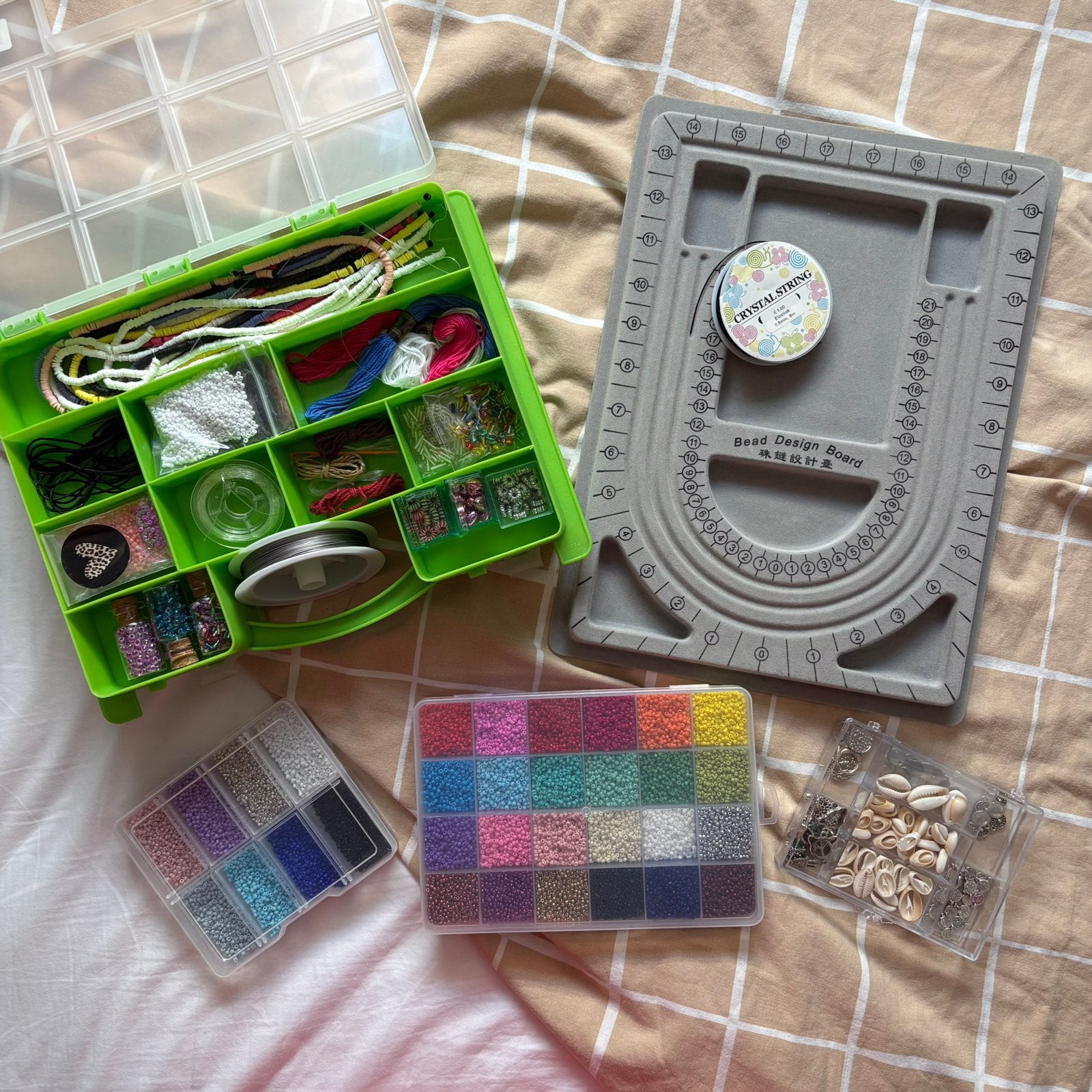 Kralen, kralenbord, bedels, sieraden maken (gehele collectie, Ophalen of Verzenden, Nieuw, Kraal