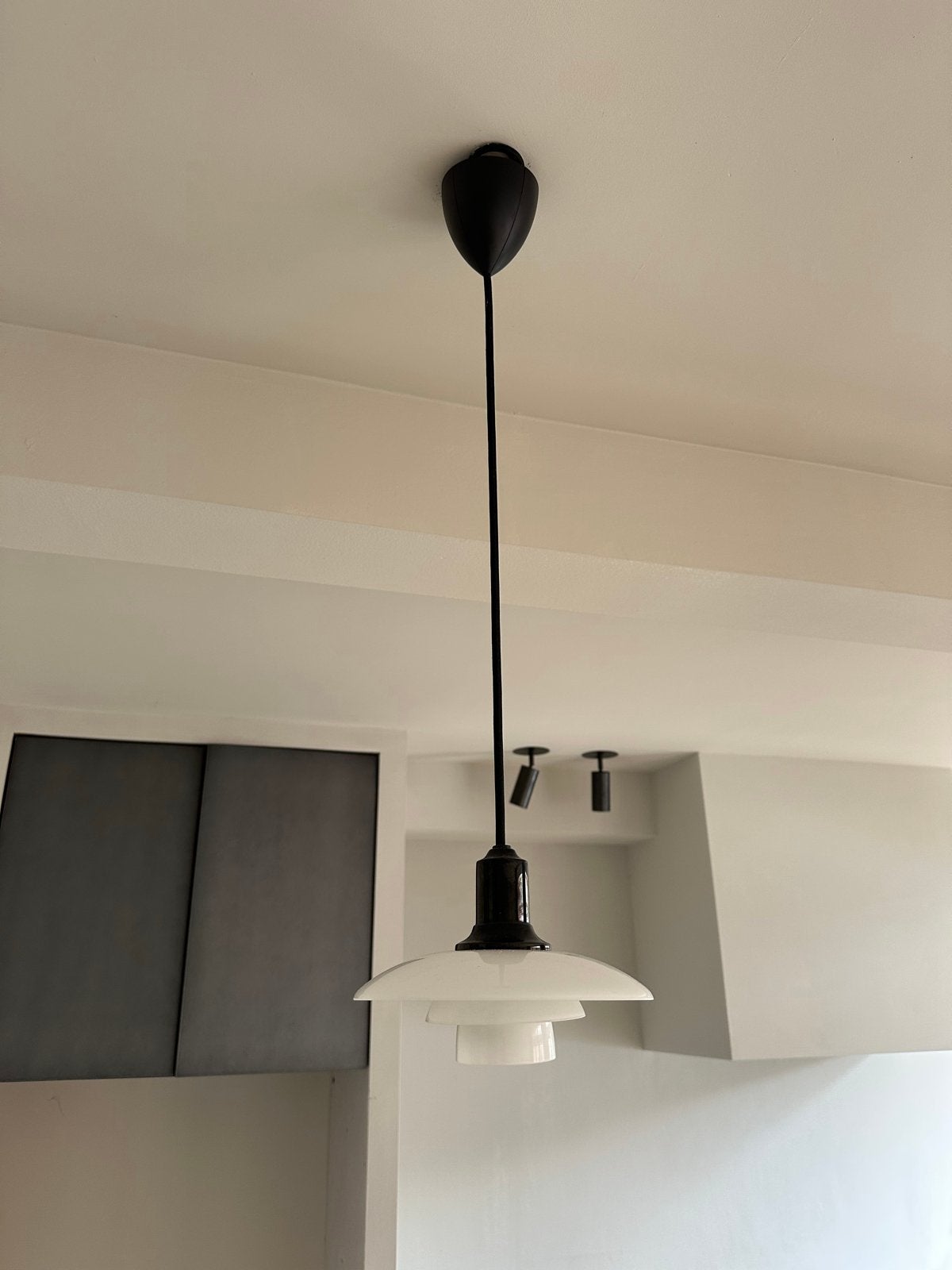 2x Louis Poulsen PH 2/1 Hanglampen - Zwart, Huis en Inrichting, Lampen | Hanglampen, Ophalen, Zo goed als nieuw, Metaal, Minder dan 50 cm