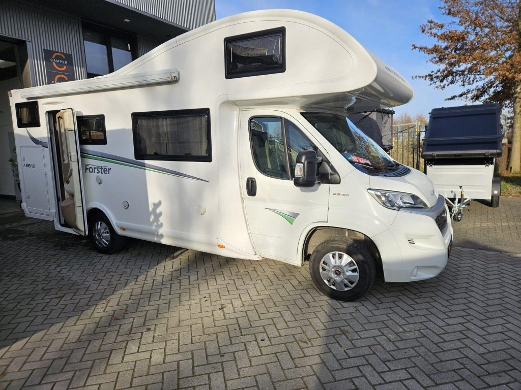 Forster Alkoof Camper met Dubbele Accu en Airco, Alkoof, Ringverwarming, Fiat, Diesel