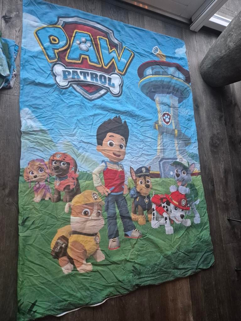 Paw Patrol Dekbedovertrek en Kussensloop - 2 stuks, Kinderen en Baby's, Kinderkamer | Beddengoed, Dekbedovertrek, Ophalen of Verzenden