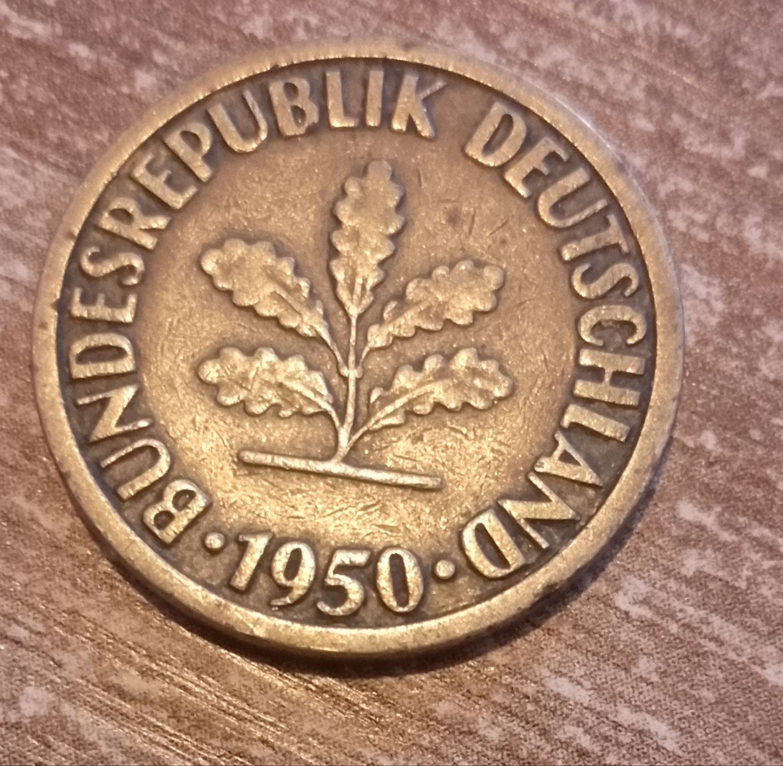 10 Pfennig munt uit 1950 - Bundesrepublik Deutschla, Ophalen of Verzenden, Duitsland, Losse munt