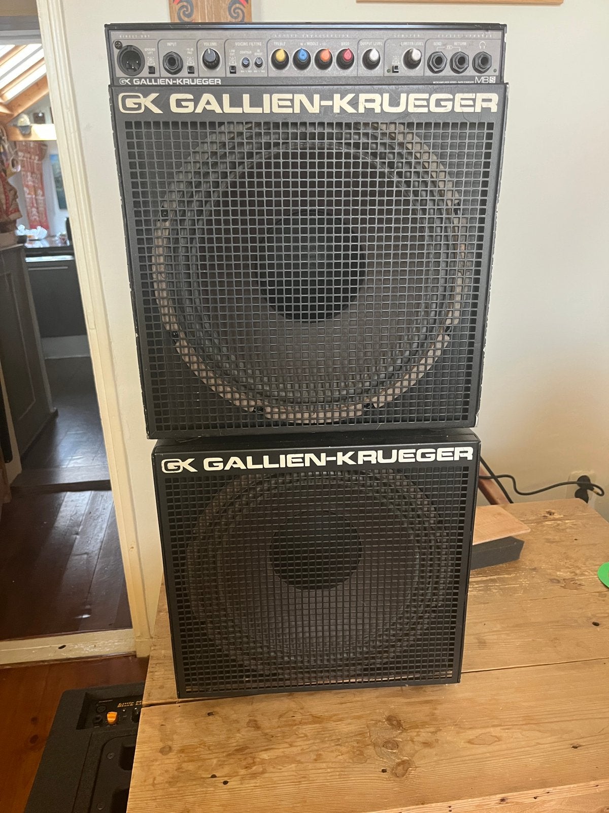 Gallien Krueger MB150S met box 112 MBX, Muziek en Instrumenten, Ophalen, Zo goed als nieuw, 100 watt of meer