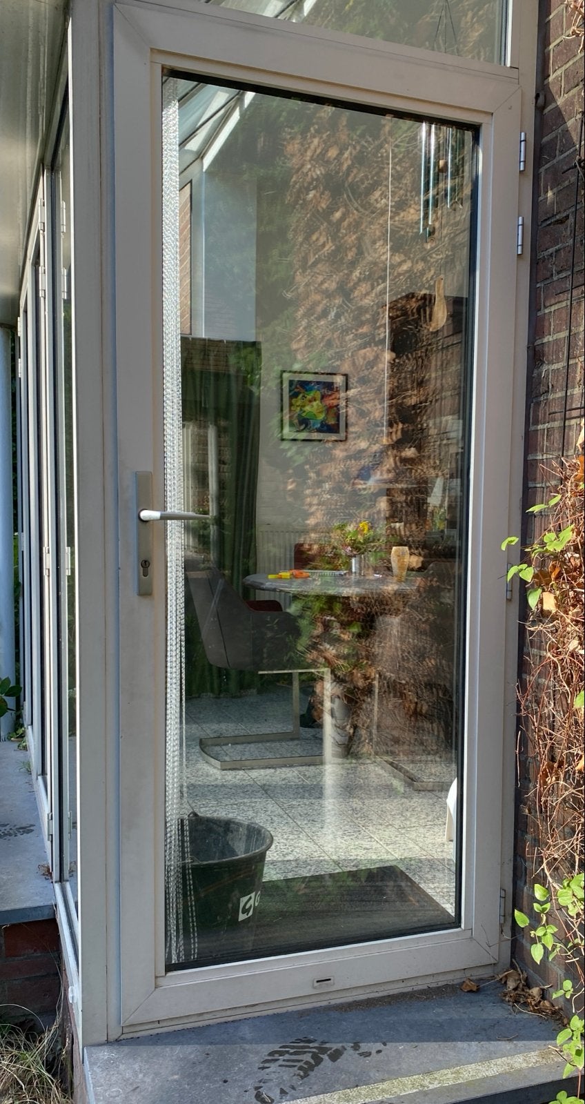 Aluminium serredeuren, Ophalen, Gebruikt, 80 tot 100 cm, Buitendeur