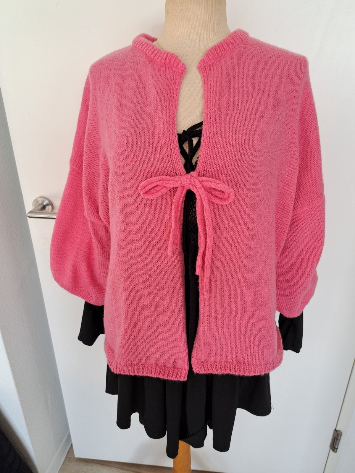 vest tot maat 46 fuchsia stretch, Kleding | Dames, Verzenden, Zo goed als nieuw, Maat 46/48 (XL) of groter, Roze