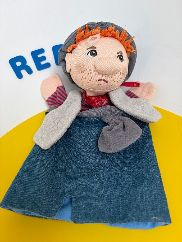 K3655 Haba handpop boer boertje, Ophalen of Verzenden, Zo goed als nieuw, Overige typen