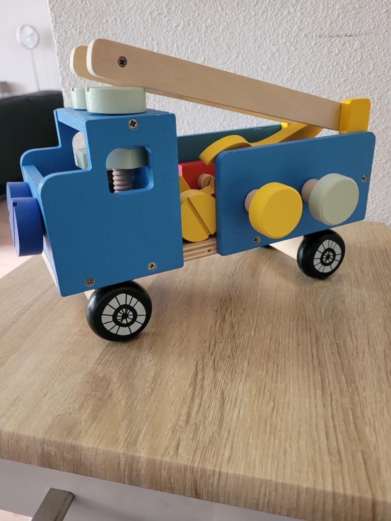 Houten vrachtauto, Kinderen en Baby's, Speelgoed | Houten speelgoed, Ophalen of Verzenden