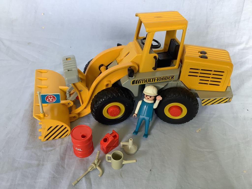 Playmobil 3458 bulldozer-shovel-grote wiellader, Ophalen of Verzenden, Gebruikt