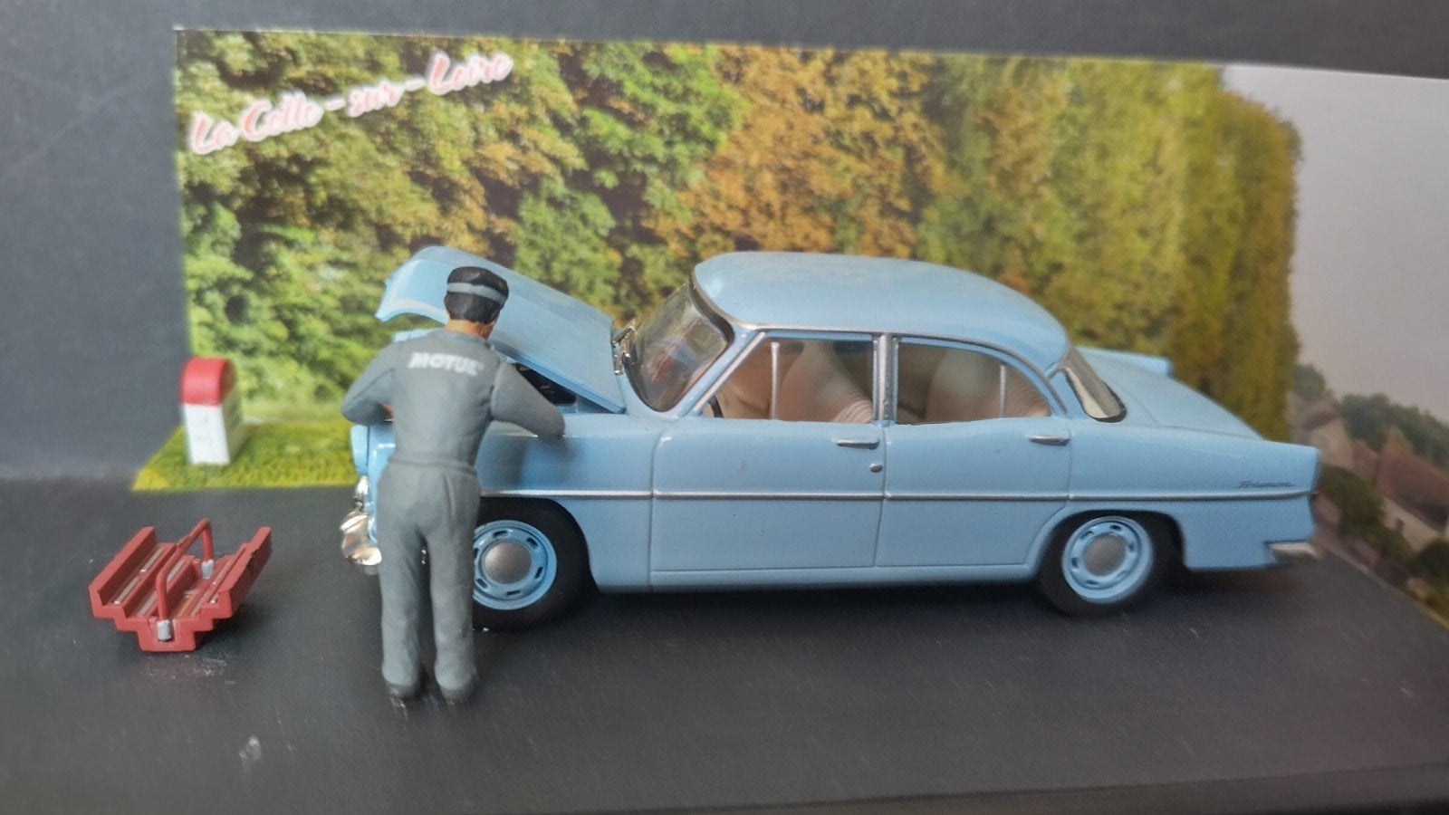 Simca Trianon 1:43 Altaya La Route Bleue RN7 Diorama Pol, Overige merken, Auto, Verzenden, .