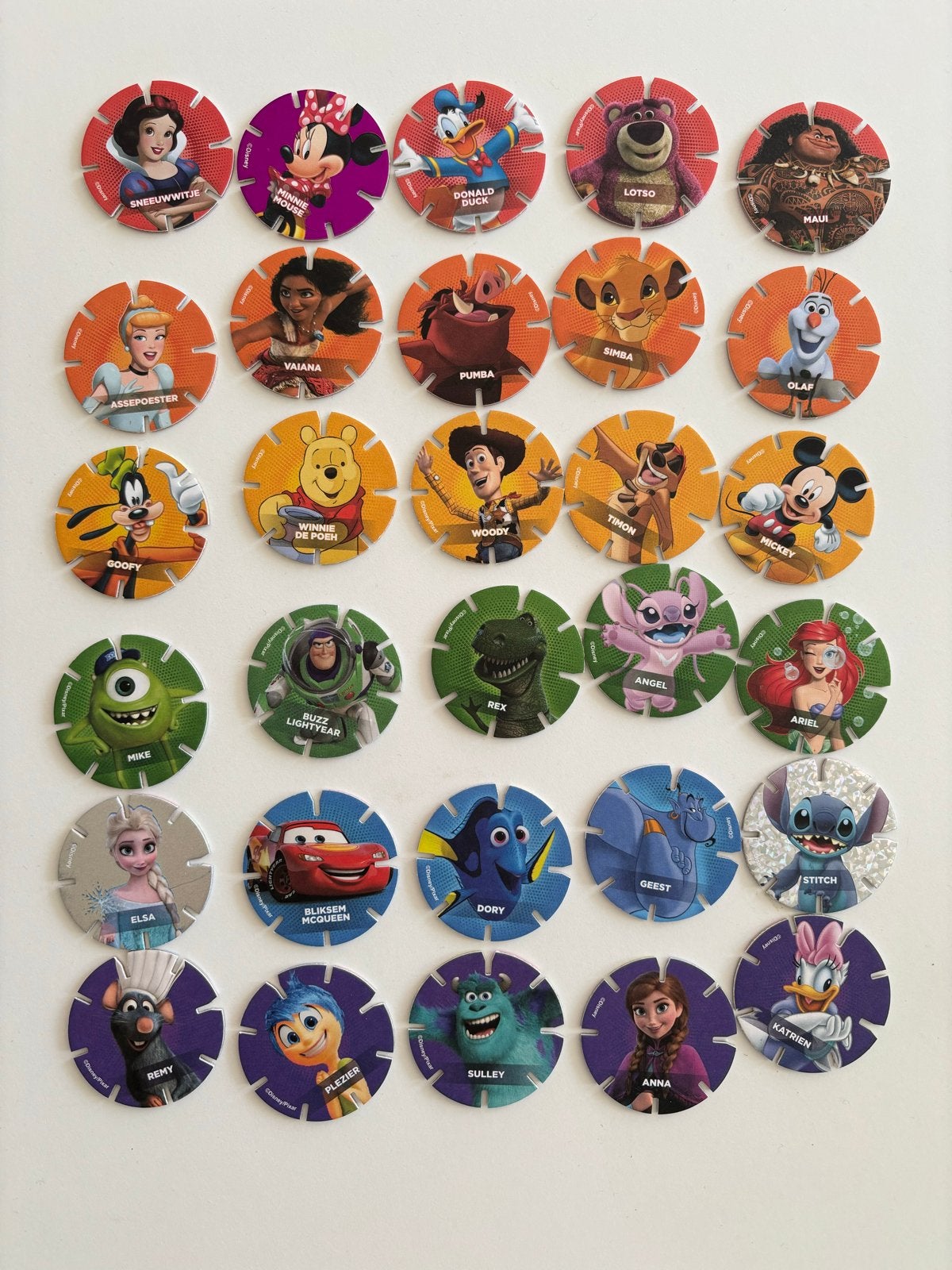 Complete Diskeyz Set AH - Disney en Pixar figuren, Ophalen of Verzenden