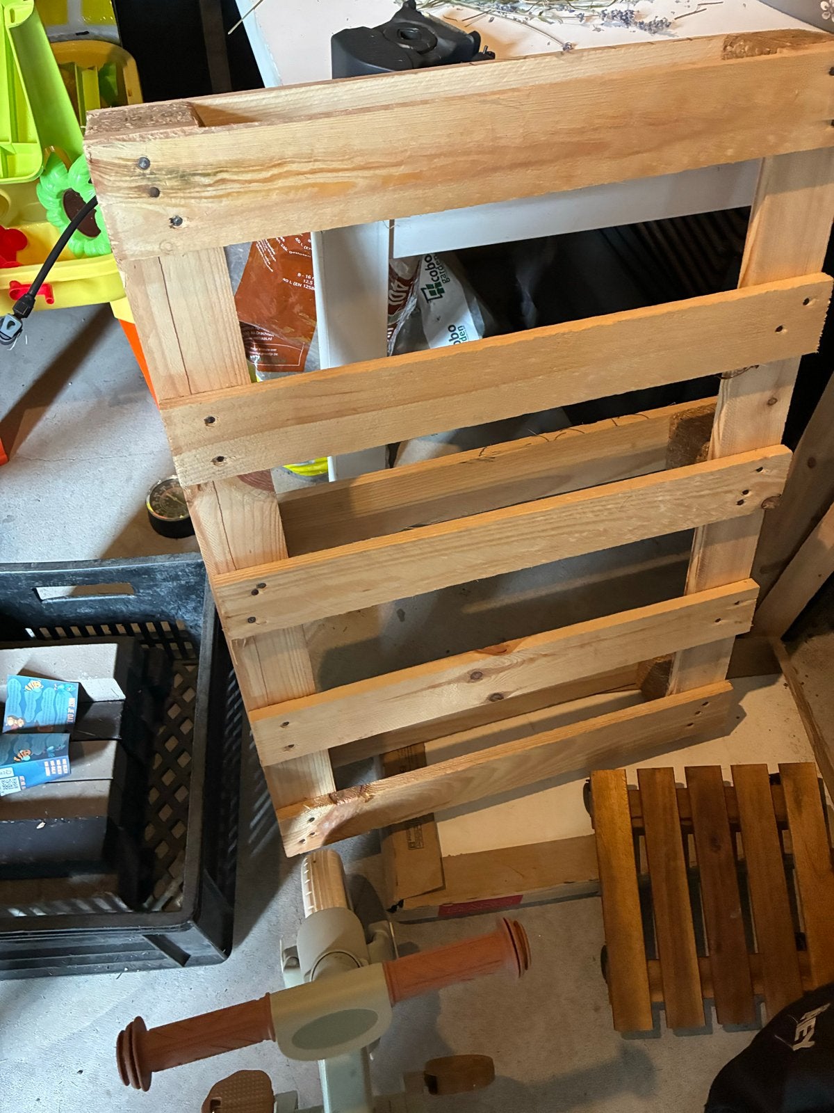 Gratis kleine pallet, Ophalen