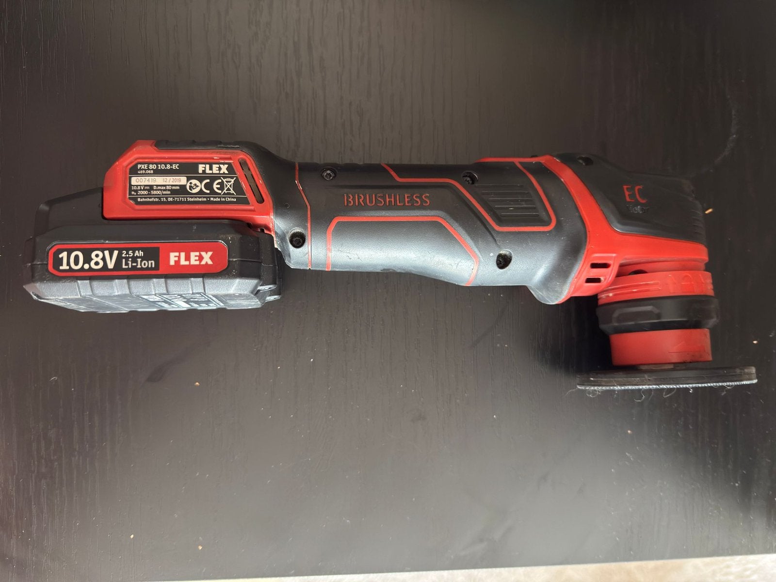 Flex polijstmachine mini, Ophalen