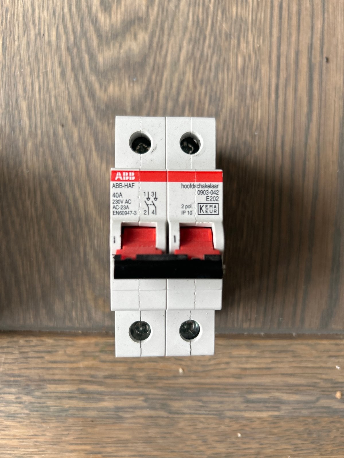 ABB Hoofdschakelaar 40A 230V AC, Ophalen of Verzenden, Gebruikt, ABB, Schakelaar