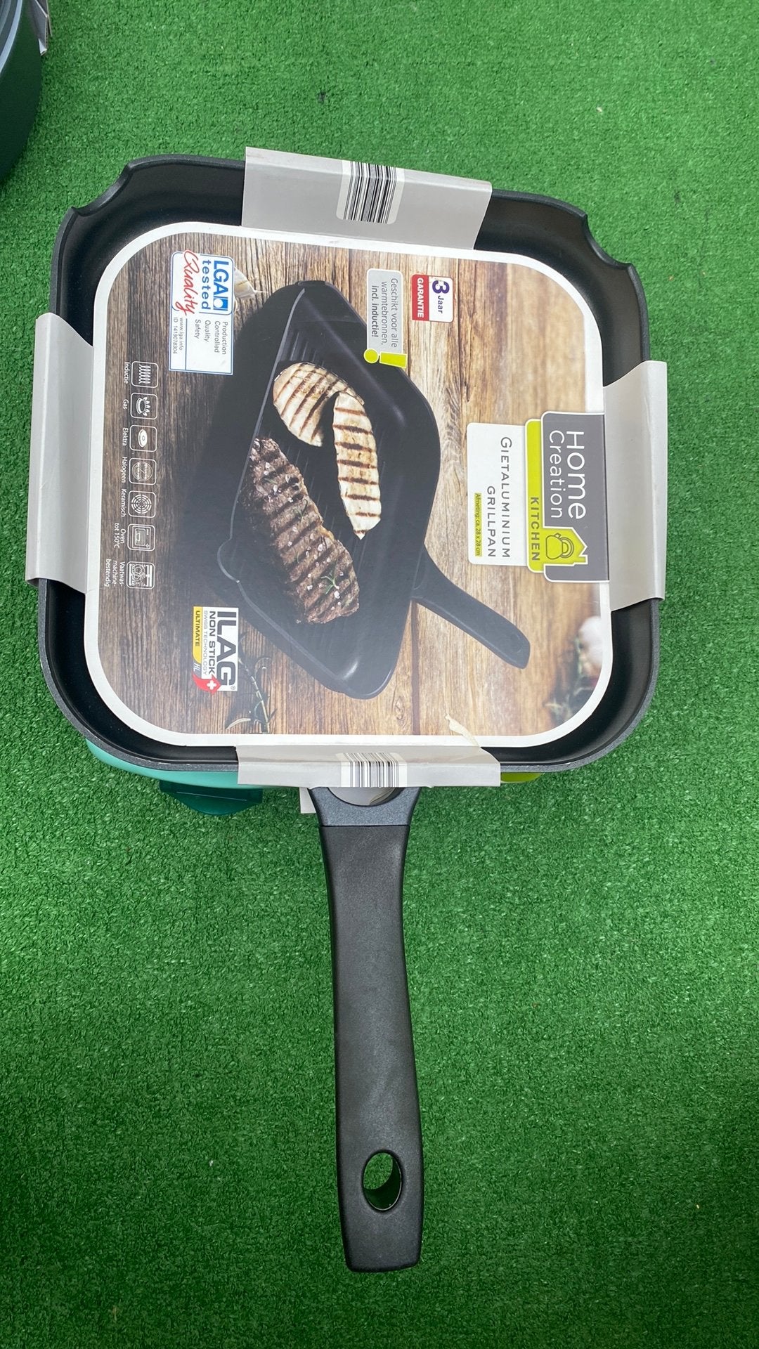 Nieuw Grillpan, Huis en Inrichting, Ophalen of Verzenden, Nieuw, Aluminium, Aldi