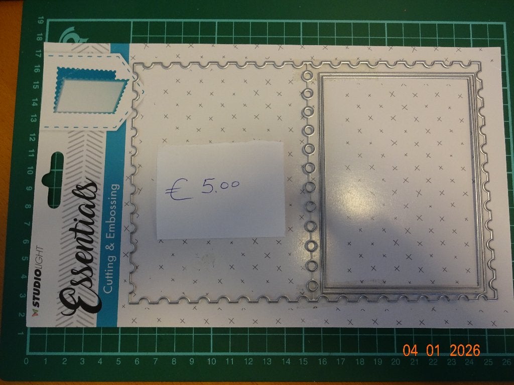 snijmal dubbele kaart met postzegelrand Essentials, Ophalen of Verzenden, Nieuw, Overige thema's, Pons of Mal