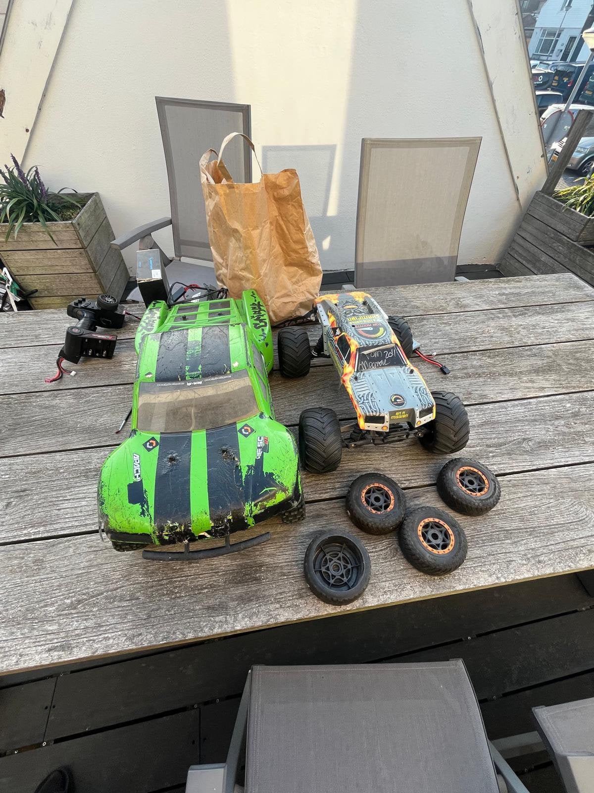 Hpi racing traxxas momsyer jam, Gebruikt, Onderdeel, Schaal 1:8, Ophalen