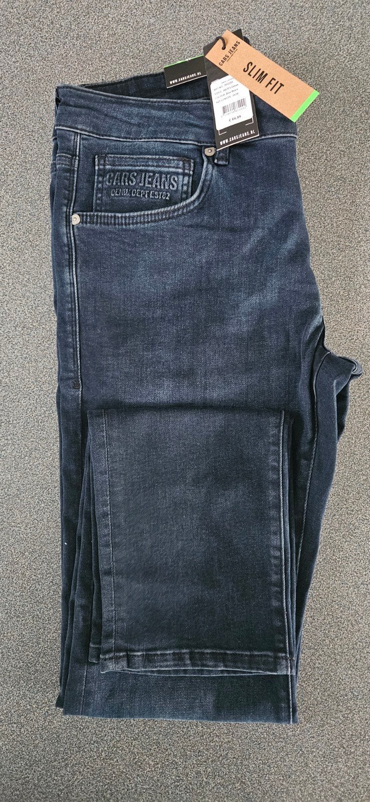 Cars Spijkerbroek Jeans slimfit Bates 33/34 Nieuw, Blauw, Nieuw, Ophalen of Verzenden, W33 - W36 (confectie 42/44)