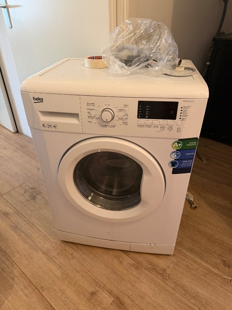 Wasmachine, Ophalen, 1200 tot 1600 toeren, Gebruikt, Bovenlader