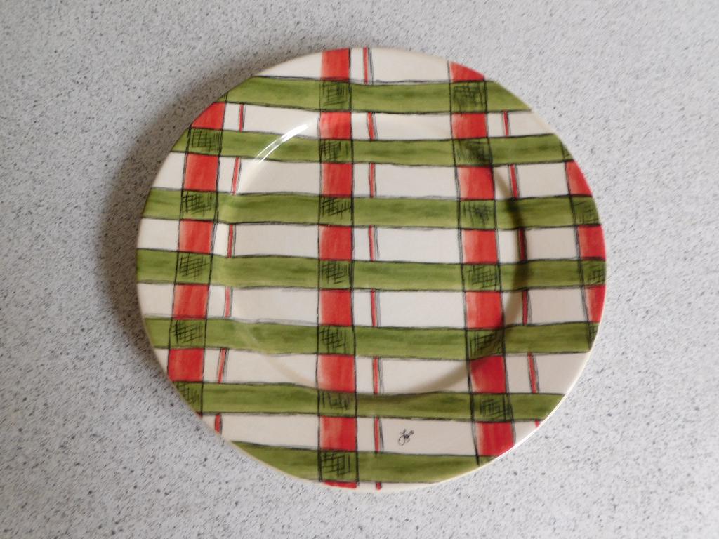 Bord 21,5 cm. Ruit Seasons JET by ter Steege, Gebruikt, Ophalen of Verzenden, Bord(en), Overige stijlen
