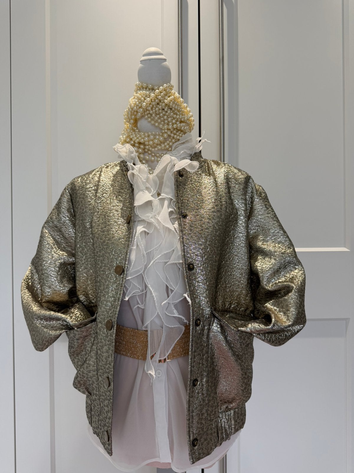 Schitterend Nieuw Zara jasje goud 40 42 l xl, Verzenden, Maat 42/44 (L), Nieuw, Jasje