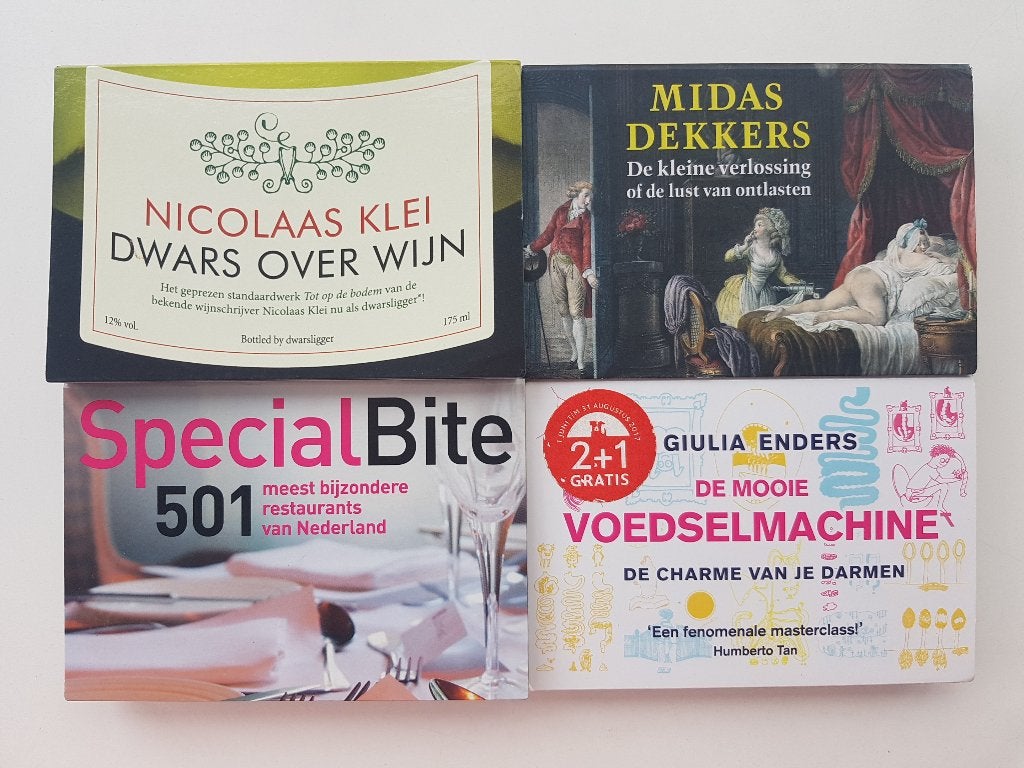 4x Dwarsligger Eten en Drinken oa. Restaurants, Wijn, Boeken, Ophalen of Verzenden