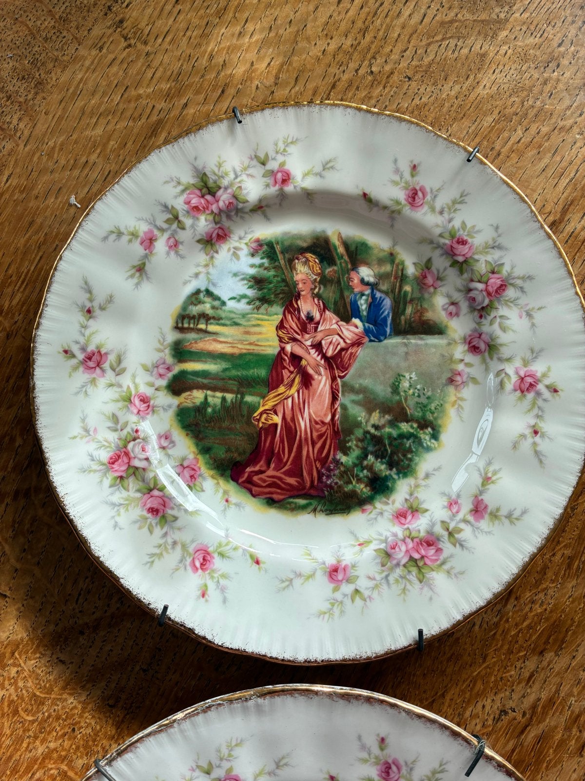 Set van 4 Paragon Victoriana Rose decoratieve borden, Ophalen