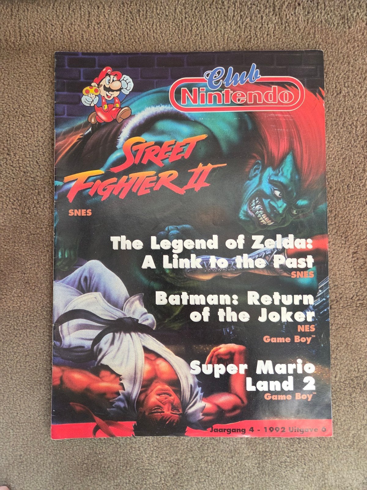 Club Nintendo Magazine - Jaargang 4, Uitgave 6 (1992), Ophalen of Verzenden, Zo goed als nieuw, Overige typen