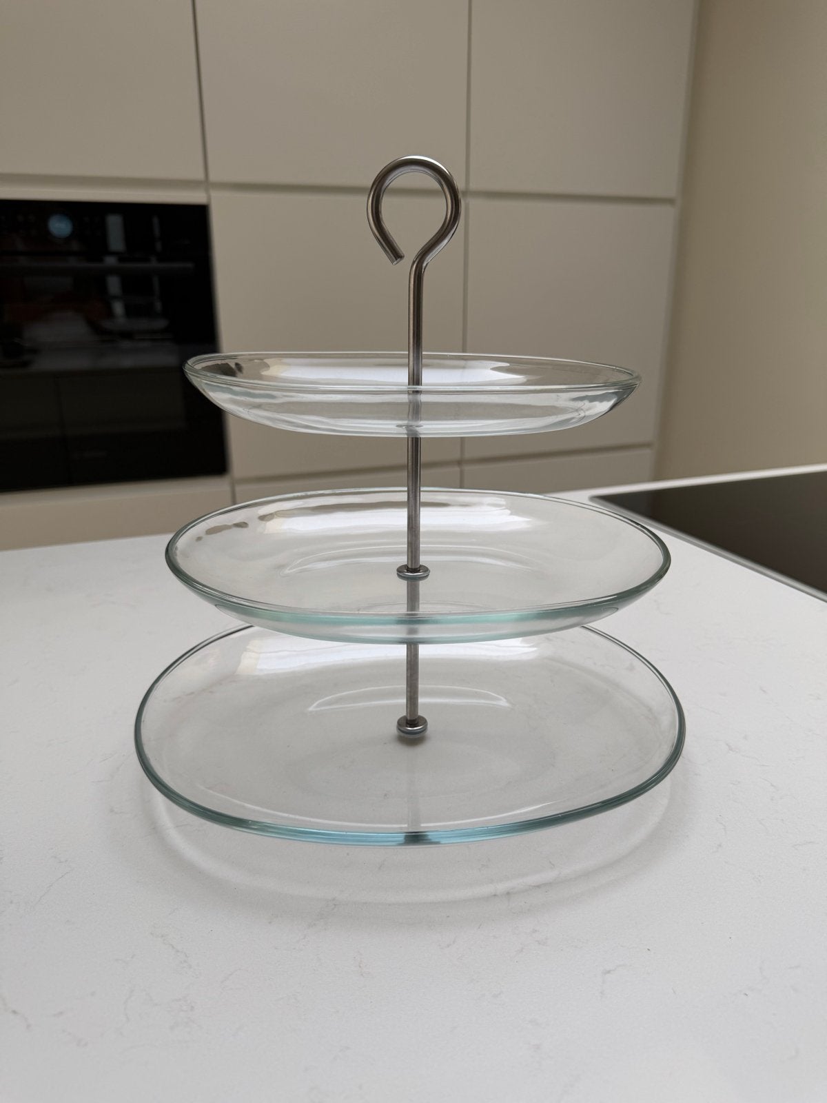IKEA Glazen Etagère met 3 Lagen, Huis en Inrichting, Woonaccessoires | Etagères, Etagère, Demontabel, Glas, Ophalen of Verzenden