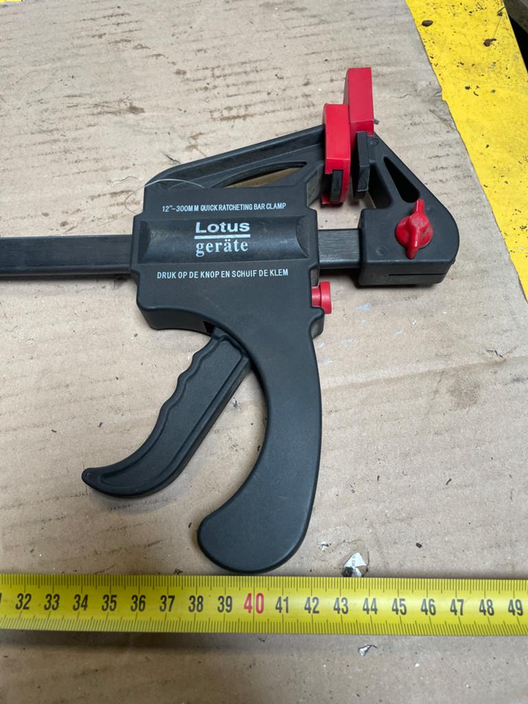 Lotus Geräte 12"-300mm Quick Ratcheting Bar Clamp, Doe-het-zelf en Verbouw, Ophalen of Verzenden, Gebruikt