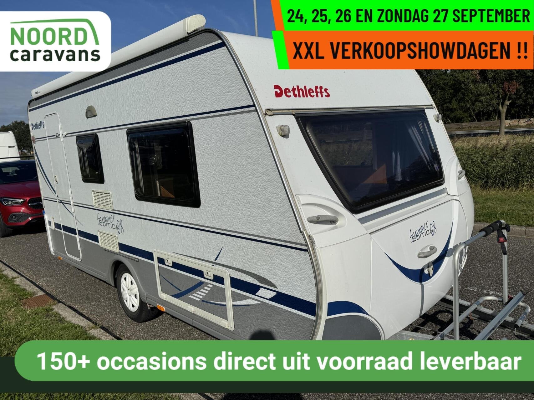 Dethleffs EF 3 - XXL VERKOOPSHOW 24,25,26 & 27 SEPT. 10-17 U, Caravans en Kamperen, Tot en met 2, Bedrijf, Treinzit, 750 - 1000 kg