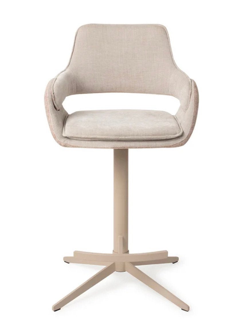 4x Jesper Home Oketo barkruk H65 Driftwood Drive, 5 krukken of meer, 60 tot 90 cm, Met voetsteun, Ophalen of Verzenden