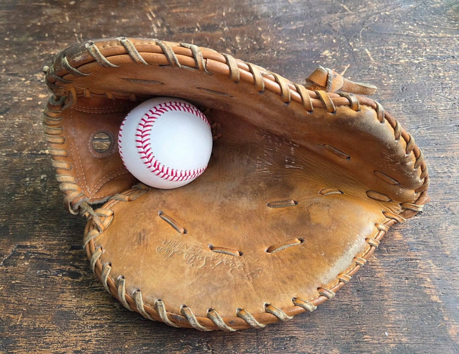 Vintage Fuji Sports Tokyo F-800 honkbalhandschoen – (LHT), Ophalen, Gebruikt, Honkbal, Handschoen
